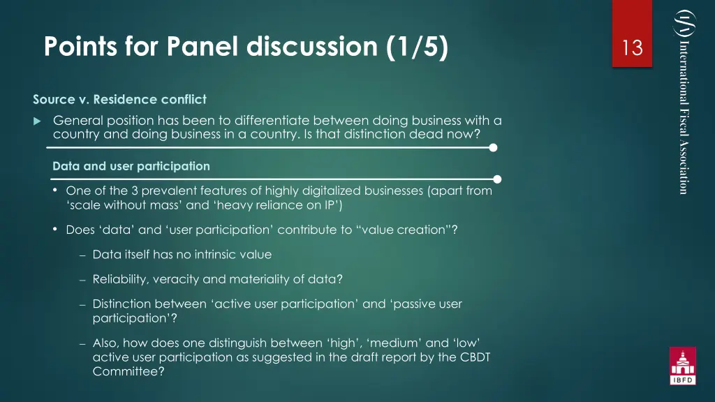 points for panel discussion 1 5