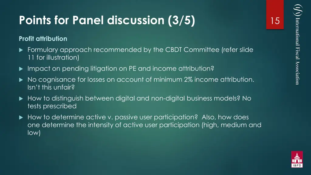 points for panel discussion 3 5
