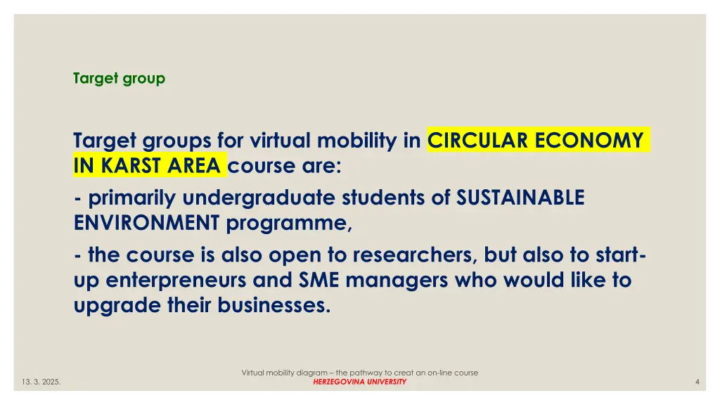 target group