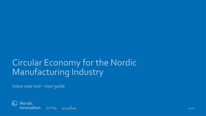 circular economy for the nordic manufacturing