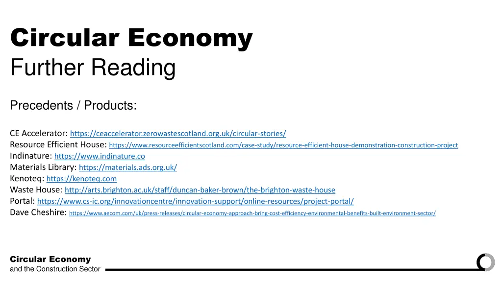 circular economy further reading 1