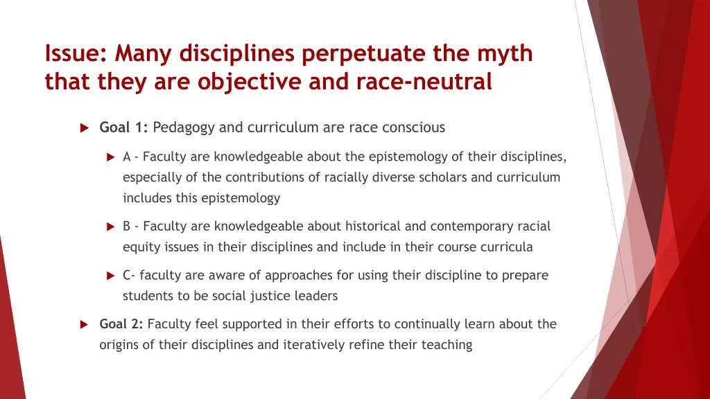 issue many disciplines perpetuate the myth that