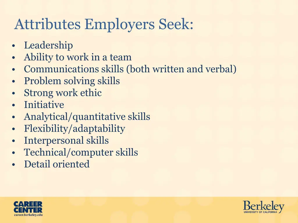 attributes employers seek