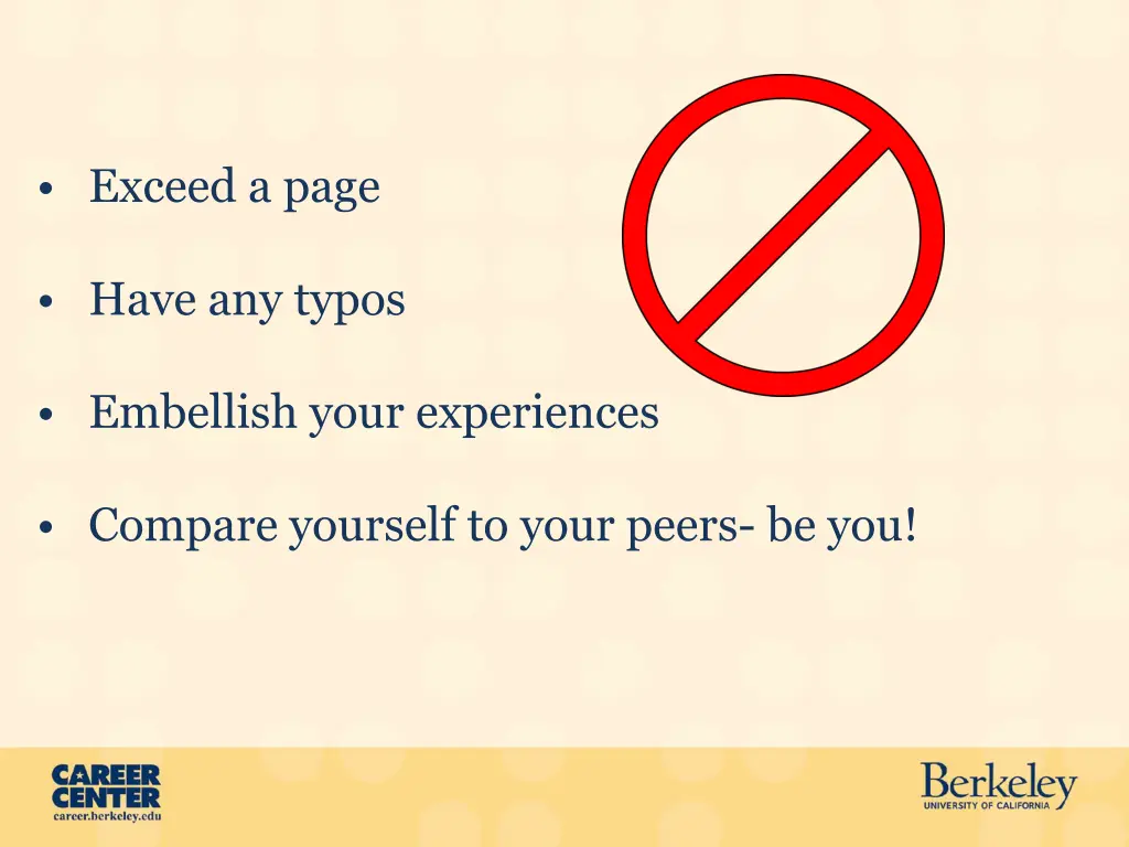 exceed a page