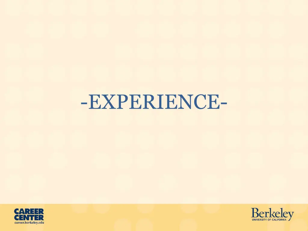 experience