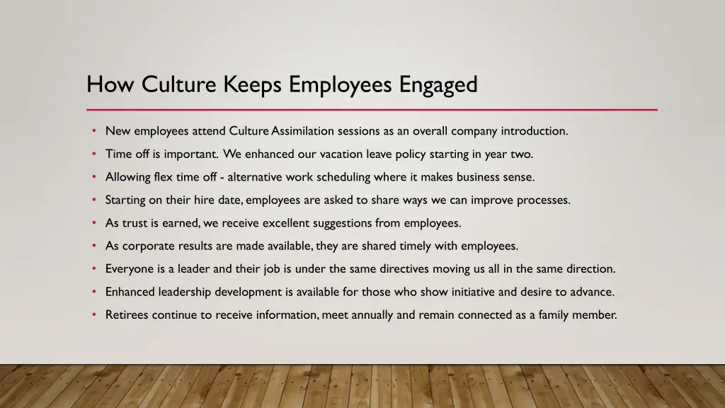 how culture keeps employees engaged