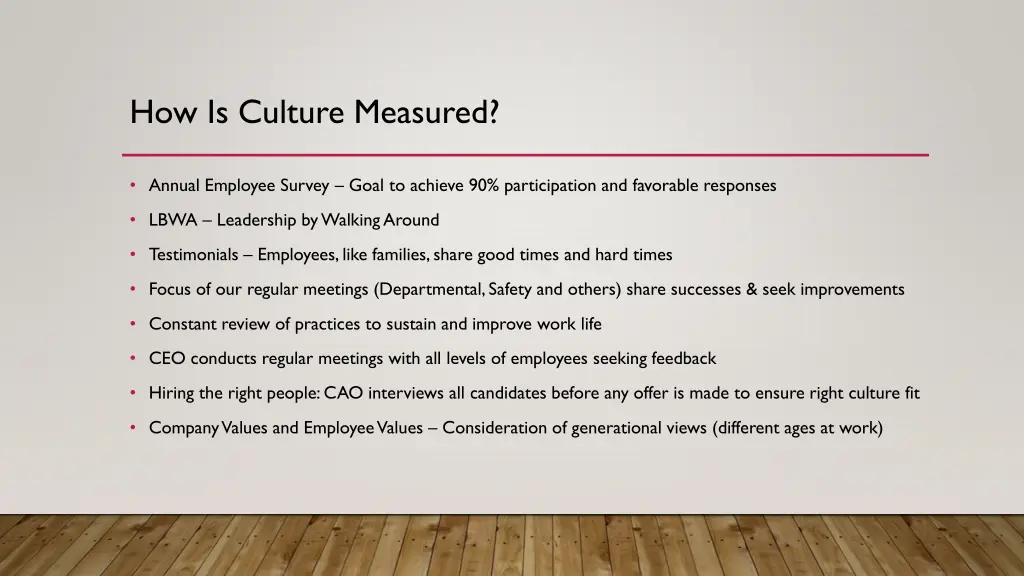 how is culture measured