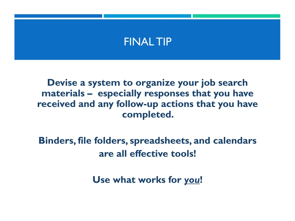 final tip