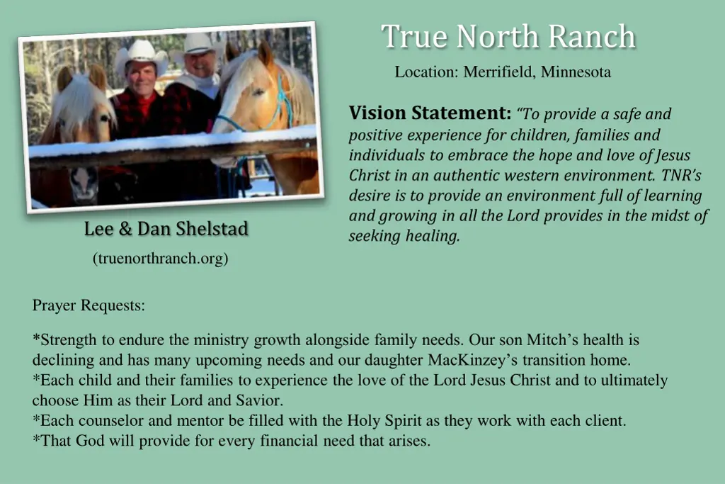 true north ranch location merrifield minnesota