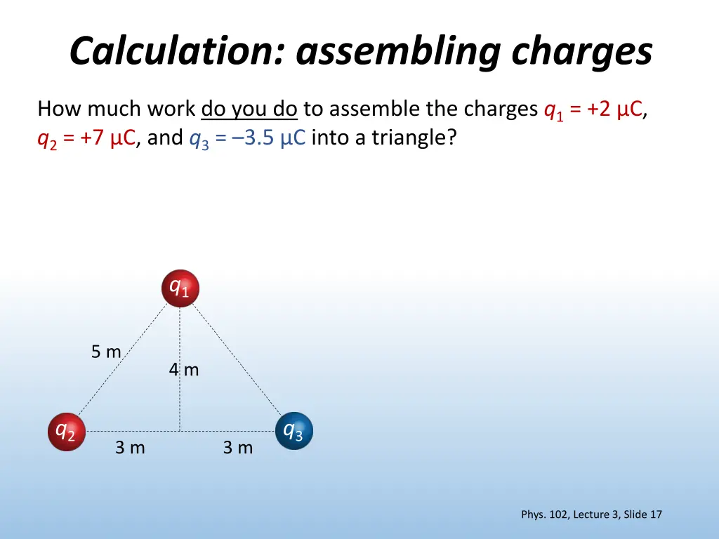 calculation assembling charges