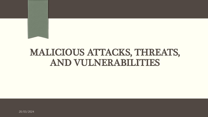malicious attacks threats malicious attacks