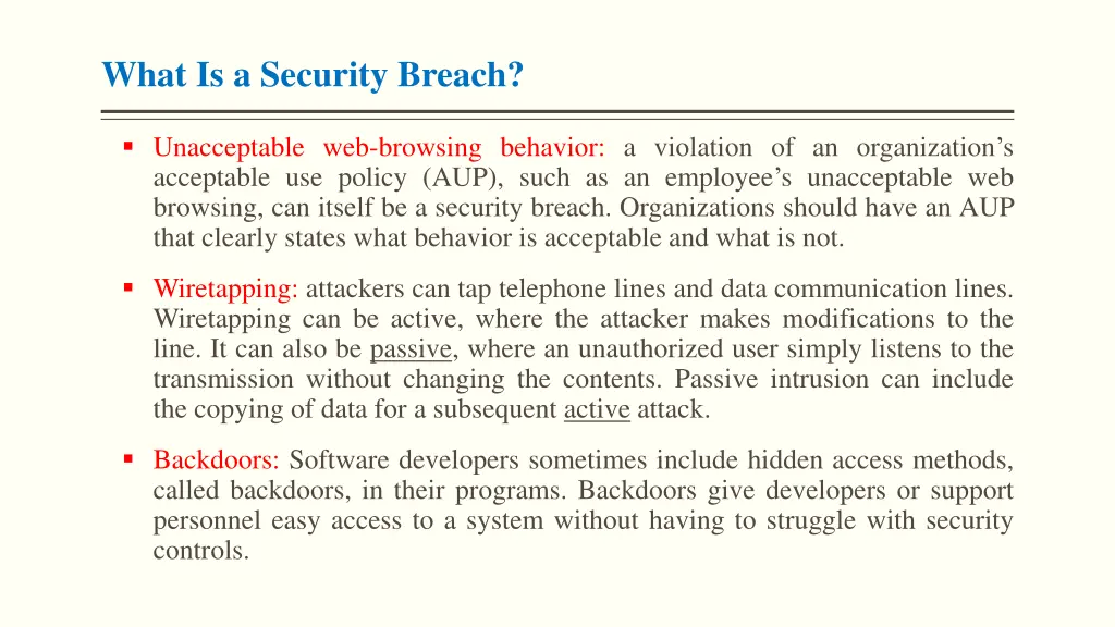 what is a security breach 1