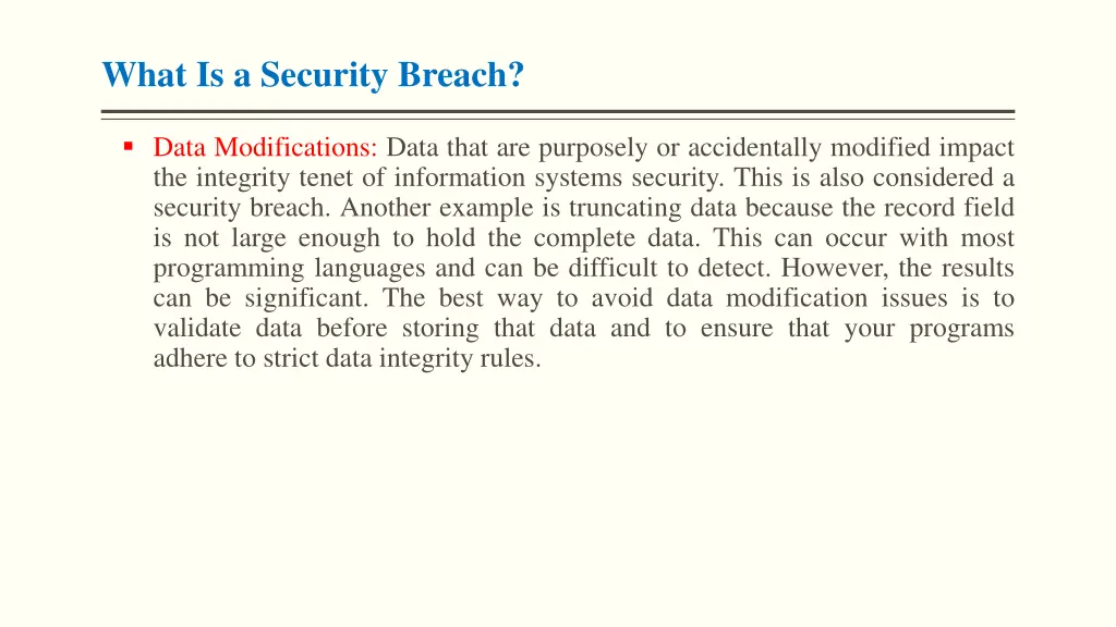 what is a security breach 2