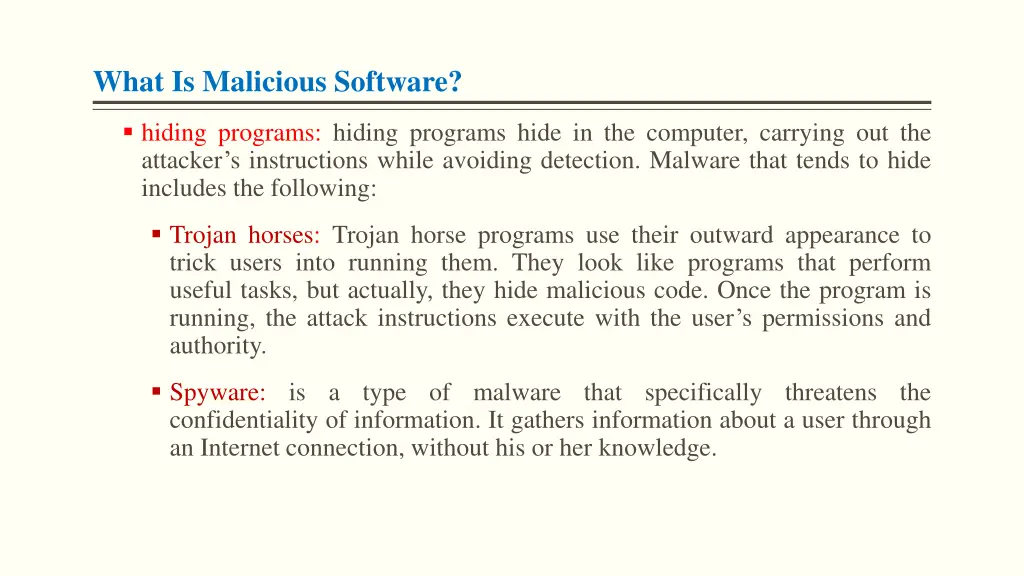 what is malicious software 2