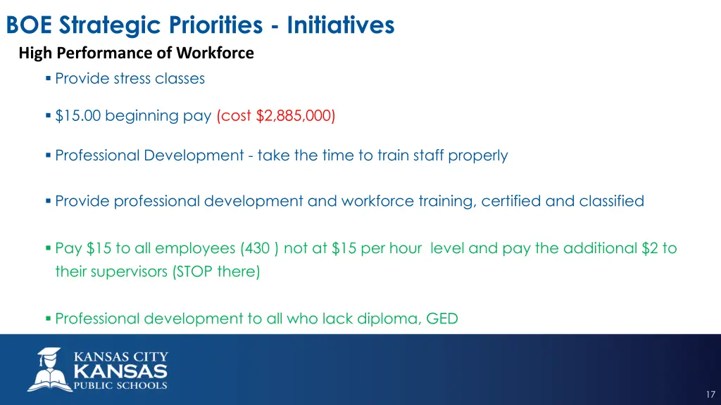 boe strategic priorities initiatives high 5