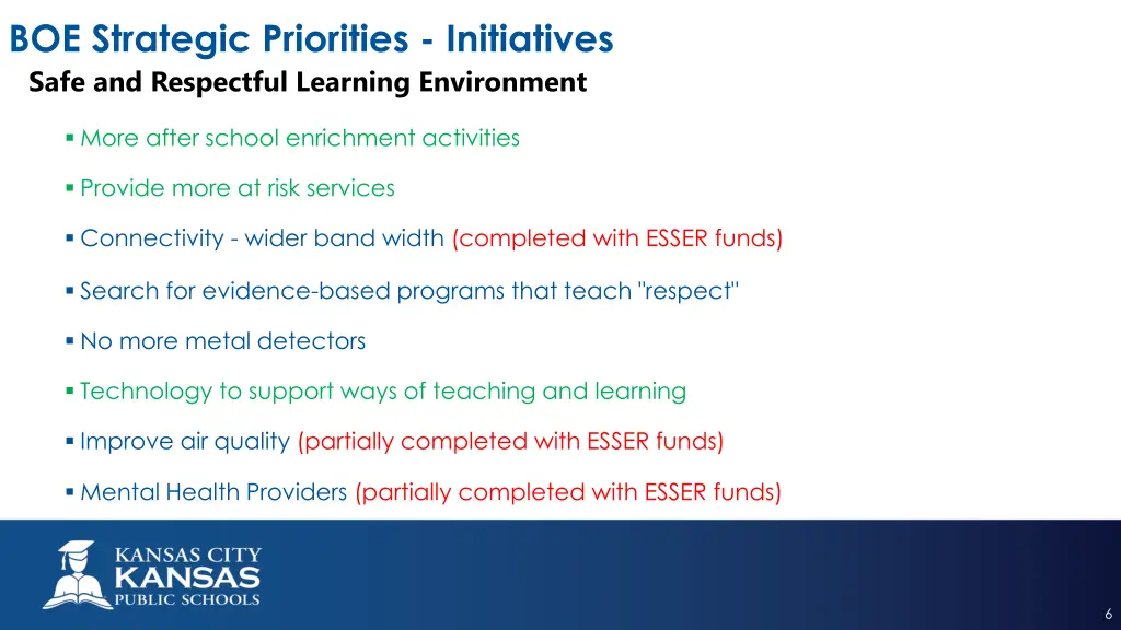 boe strategic priorities initiatives safe 2