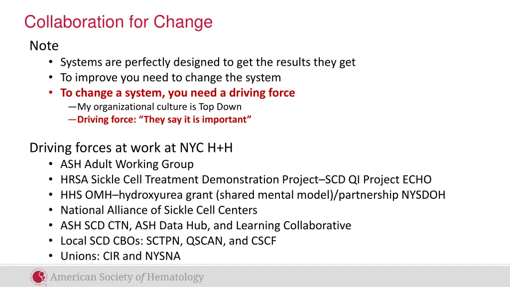 collaboration for change