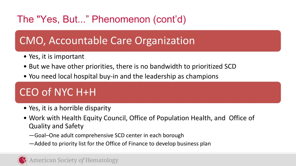 the yes but phenomenon cont d