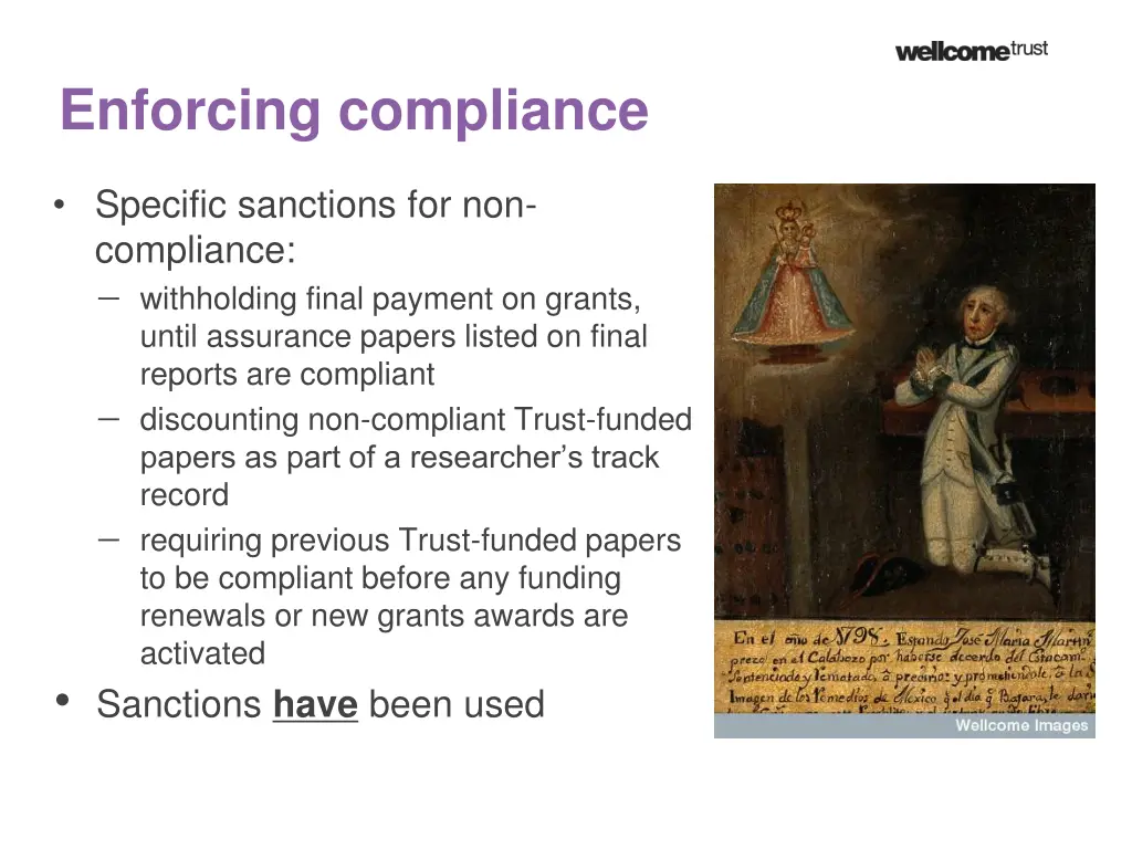 enforcing compliance
