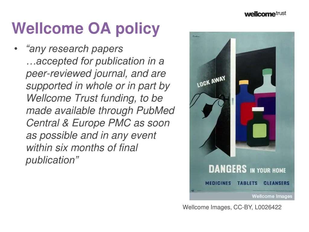 wellcome oa policy