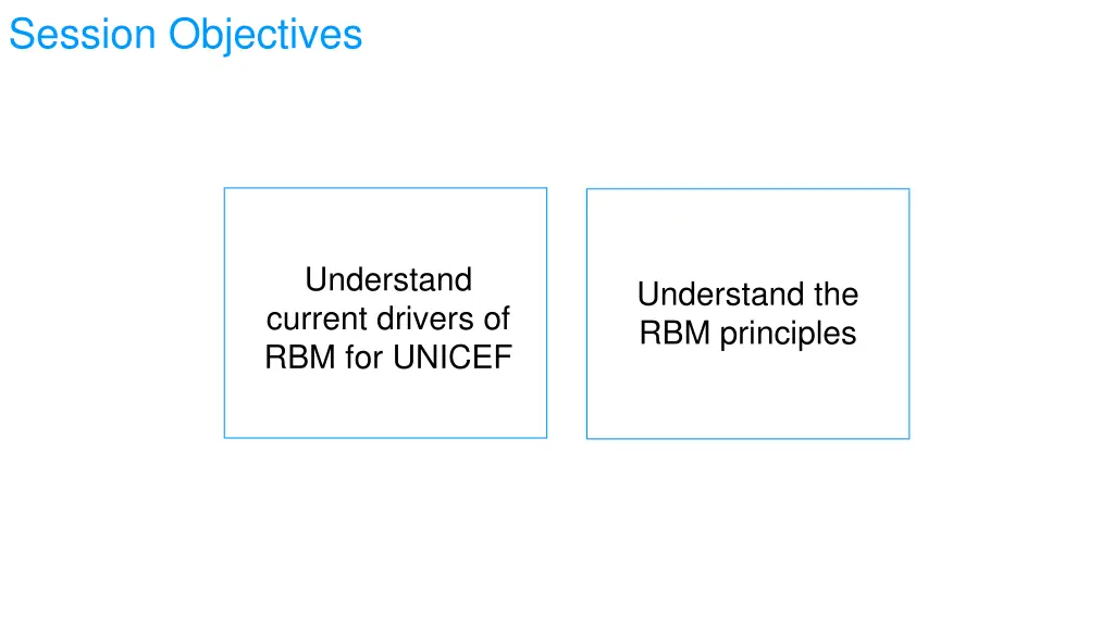 session objectives