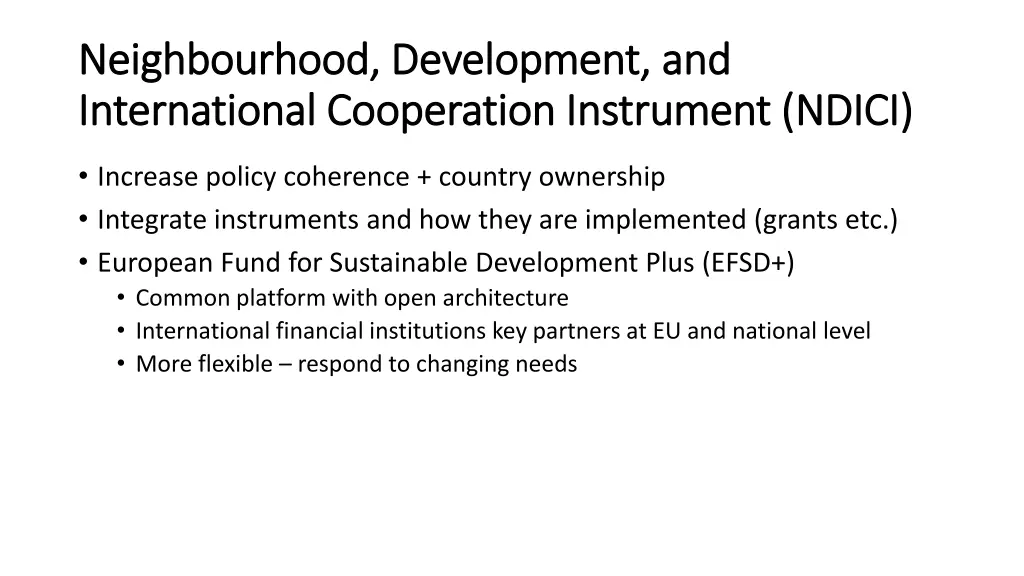 neighbourhood development and neighbourhood