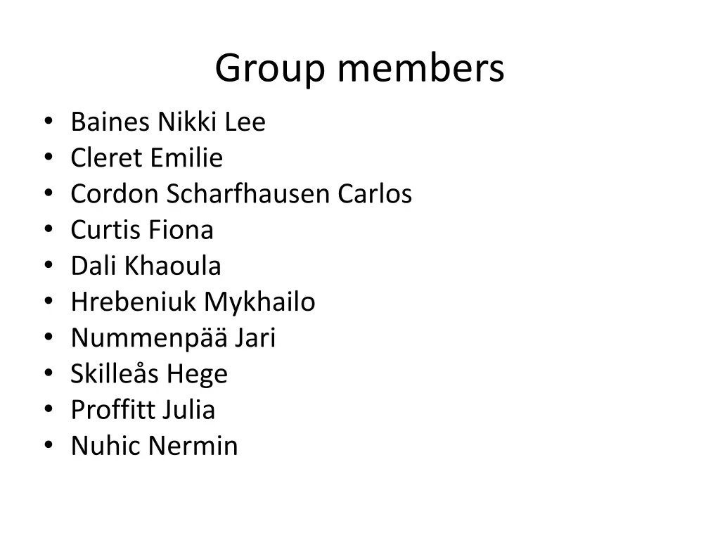 group members
