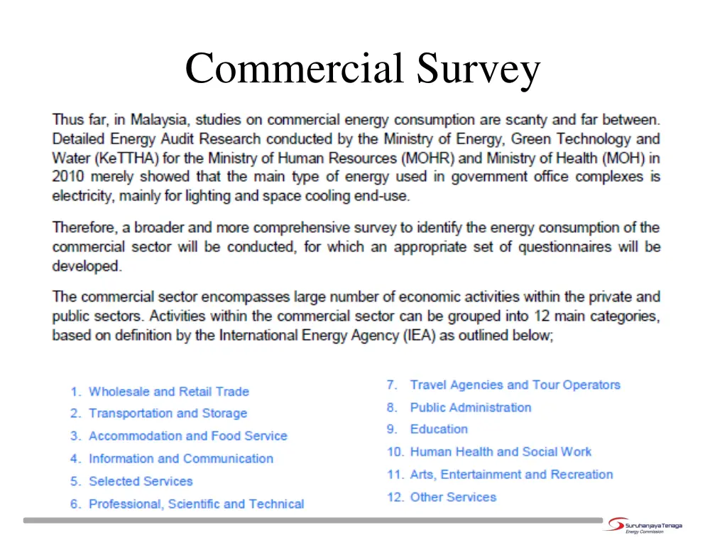commercial survey