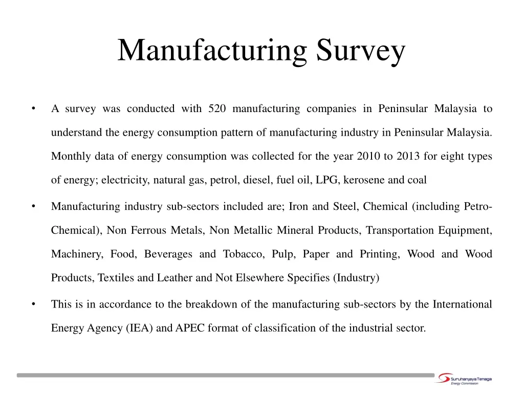 manufacturing survey