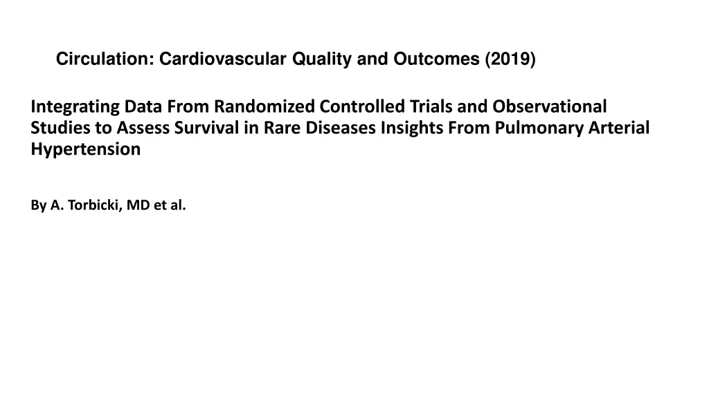 circulation cardiovascular quality and outcomes