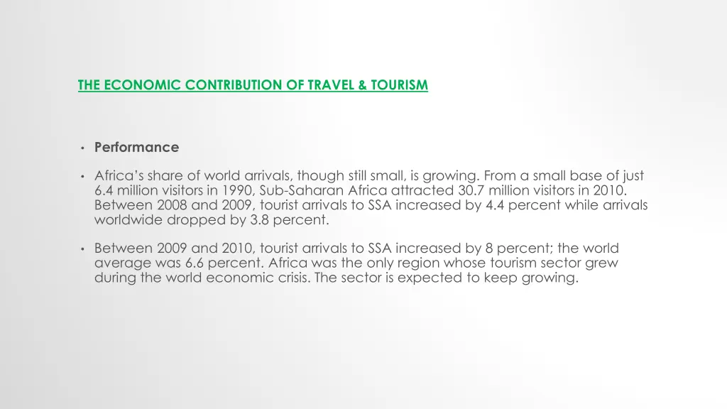 the economic contribution of travel tourism
