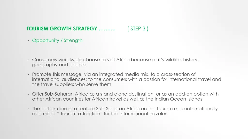 tourism growth strategy step 3