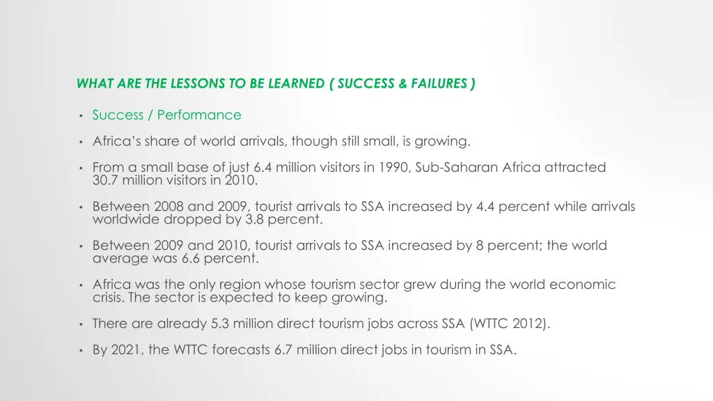 what are the lessons to be learned success