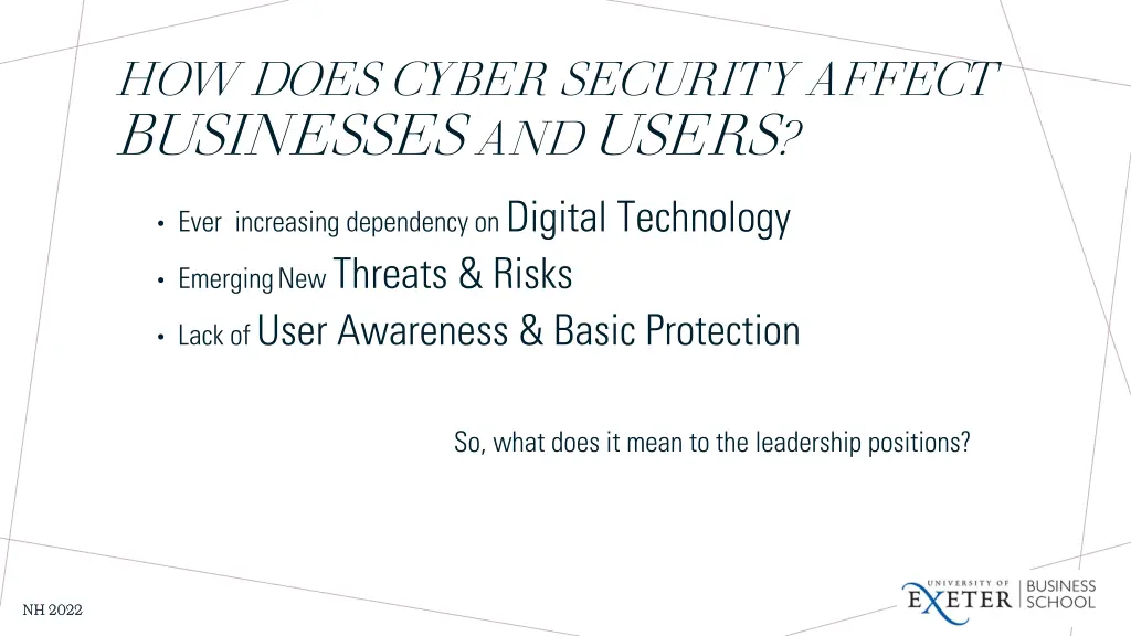 how does cyber security affect businesses