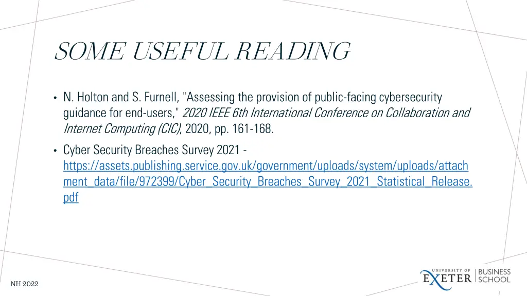 some useful reading