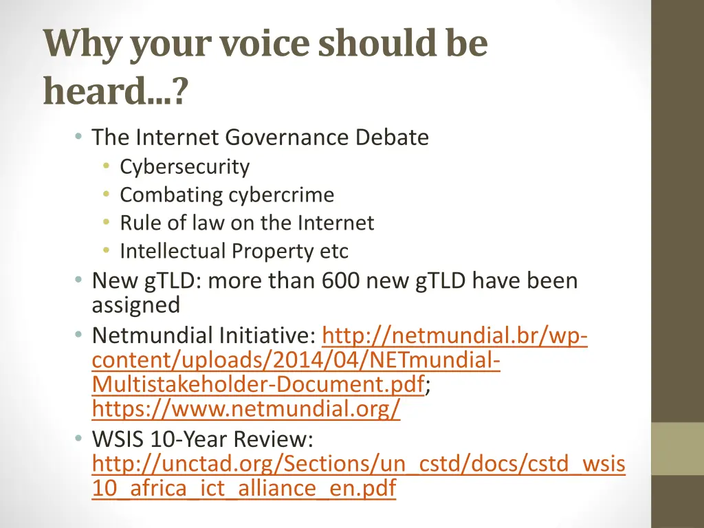 why your voice should be heard the internet