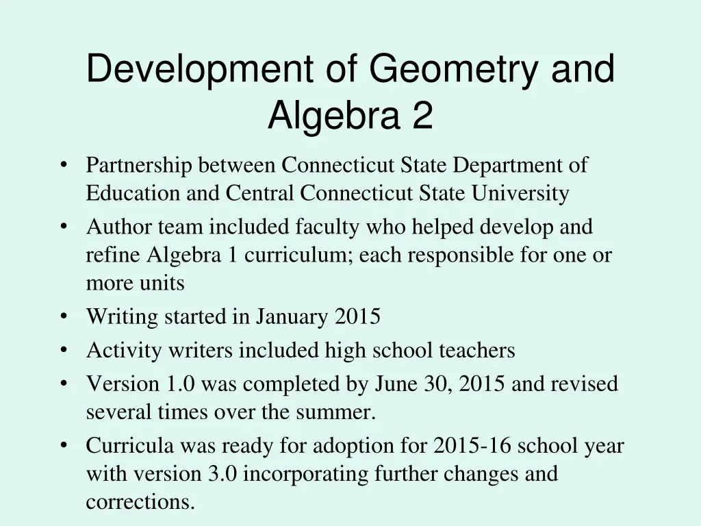 development of geometry and algebra 2