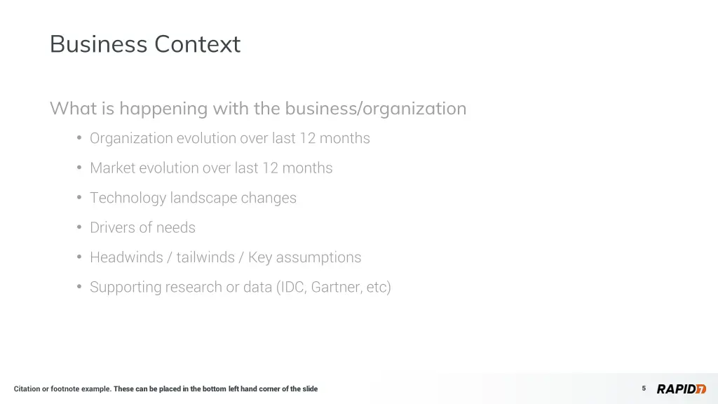 business context