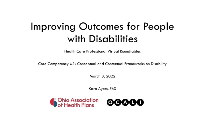 improving outcomes for people with disabilities