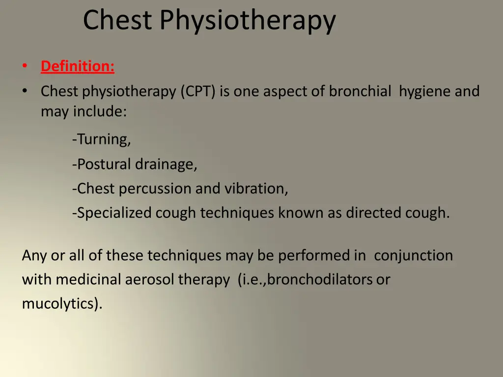 chest physiotherapy 1