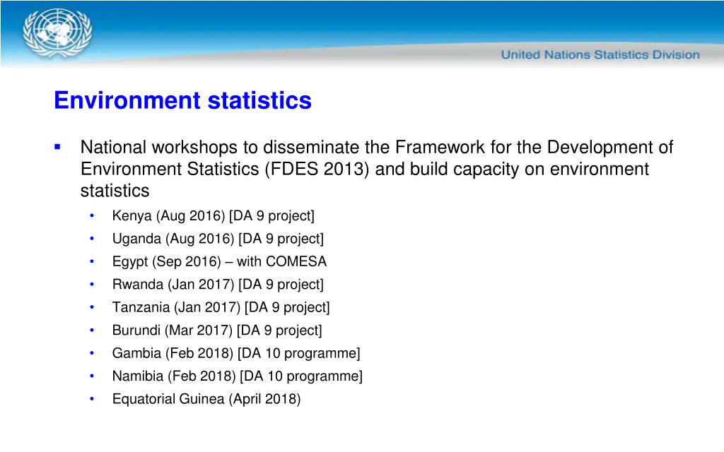 environment statistics 1