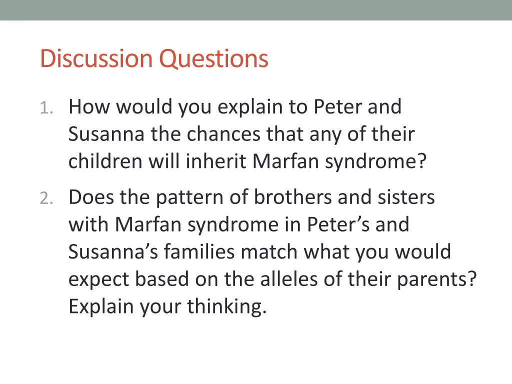 discussion questions