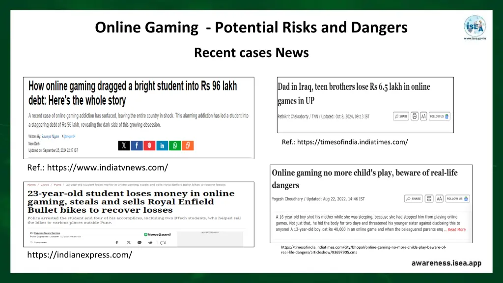online gaming potential risks and dangers