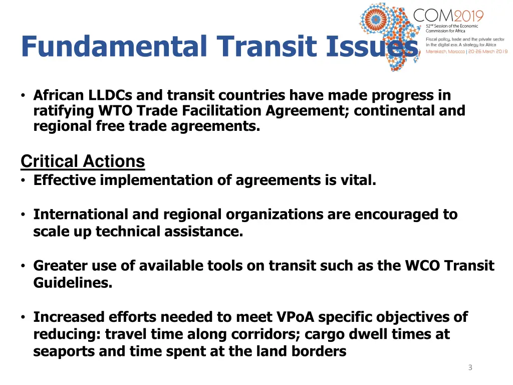 fundamental transit issues