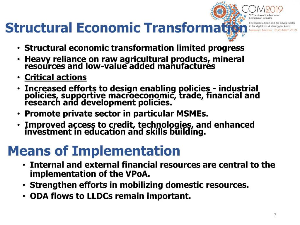 structural economic transformation