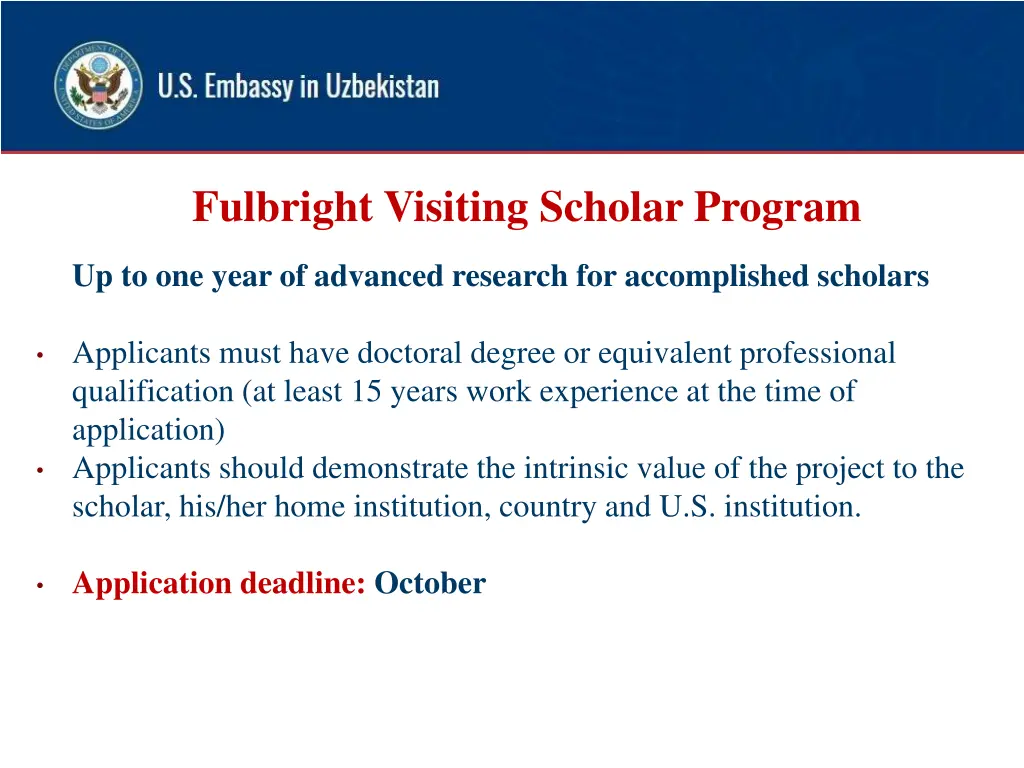 fulbright visiting scholar program