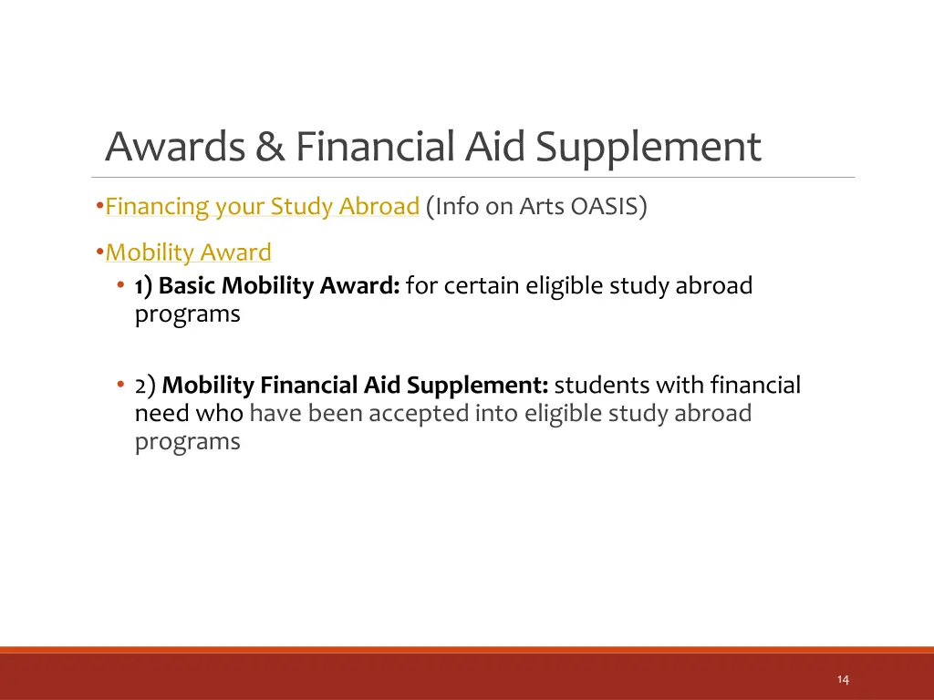awards financial aidsupplement