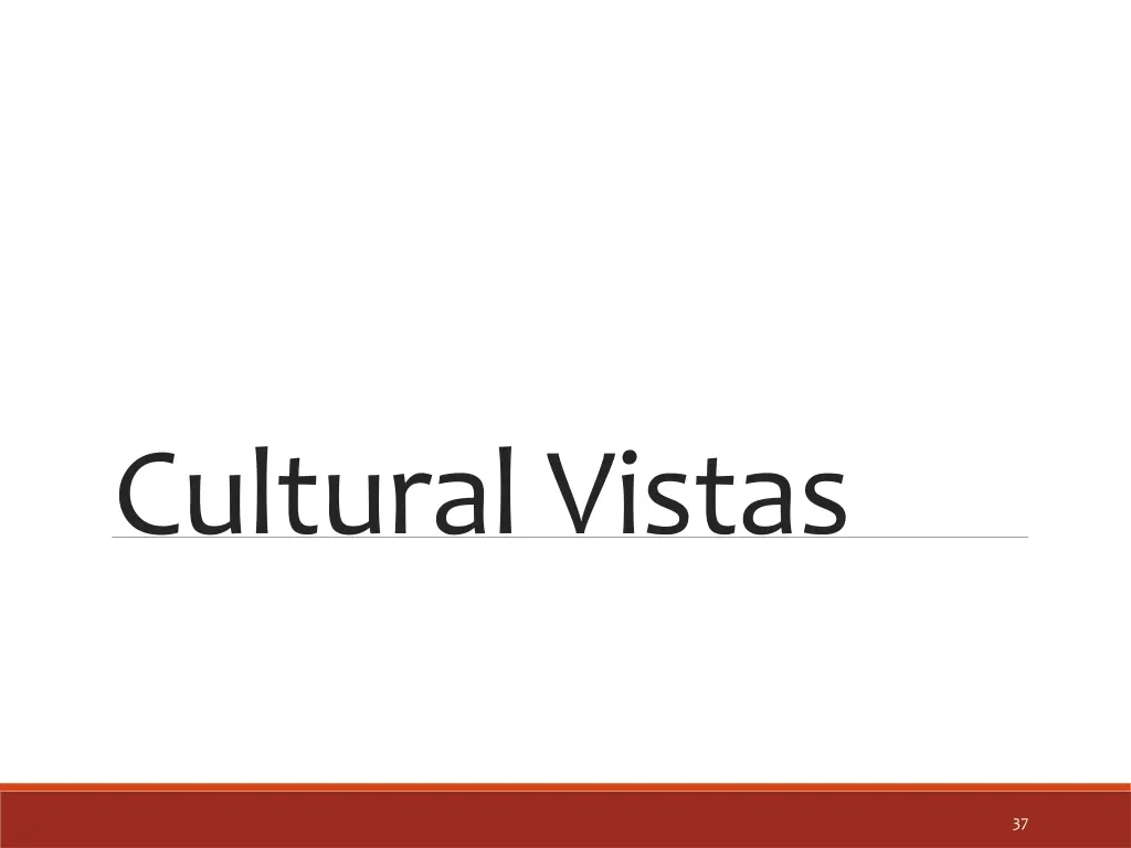 cultural vistas