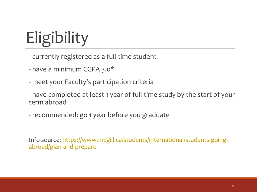 eligibility