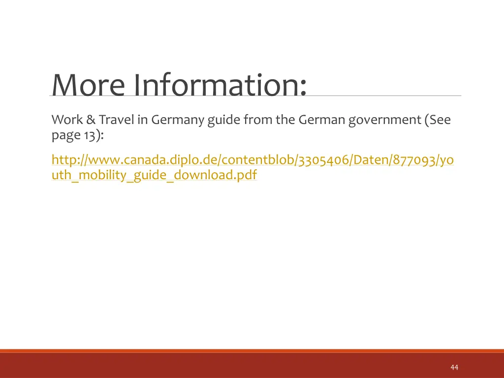 more information